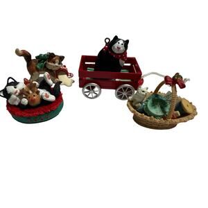 Hallmark Cat Christmas Ornaments Set Four